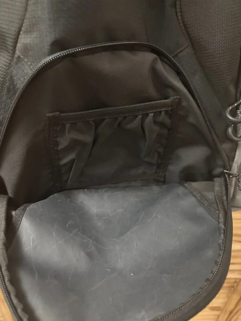 Mizuno Aerostrap Black Grey Sports Backpack 21x13